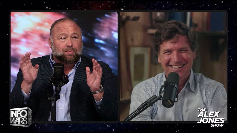 Tucker Carlson Powerful Interview With Alex Jones New World Disorder